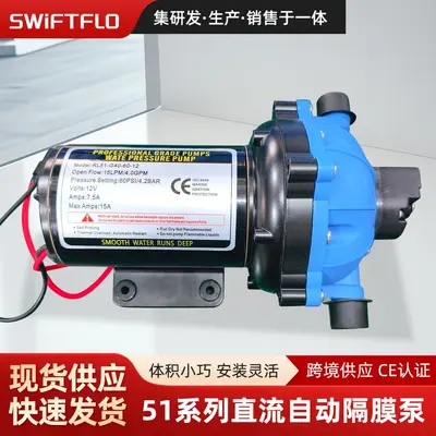 Miniatur-Gleichstrom-Hochdruckmembranpumpe 24V Sprüher Autowäsche Bewässerung Autowaschpumpe 12V selbstansaugende Druckerhöhungswasserpumpe