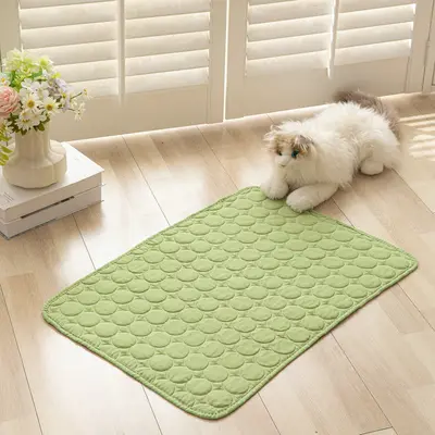 防滑猫垫四季通用小狗猫咪凉席睡觉隔尿垫宠物通用纯色防潮宠物垫 - 9