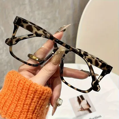 Große Retro-Brille für Herren und Damen, Fensterglas