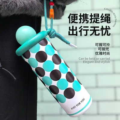 Wasserglas Sommer Edelstahl Trinkhalm Eis Thermoflasche 316 große Kapazität hochwertige Optik elegantes Design Teeglas - 5