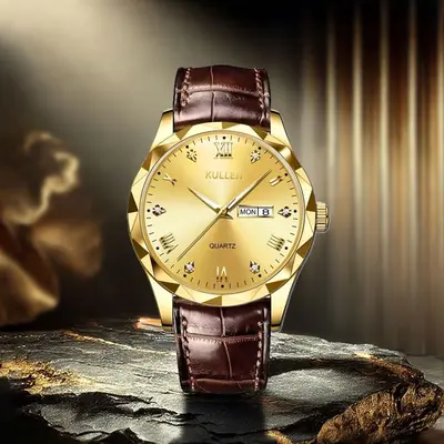 Swiss men's watch, quartz, ultra-thin, calendar, waterproof - 7