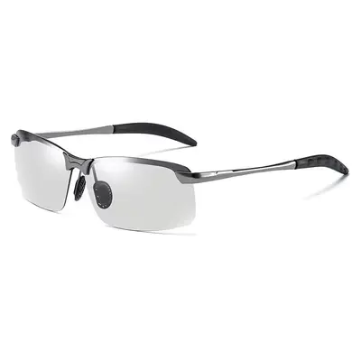 Men's photochromic polarized sunglasses for day and night driving and fishing, model 3043 - 7