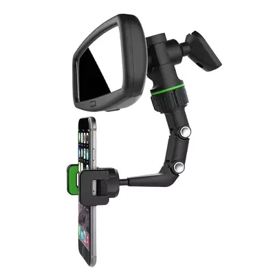 Car Rearview Mirror Phone Holder with Fixed Navigation Support Bracket - 6