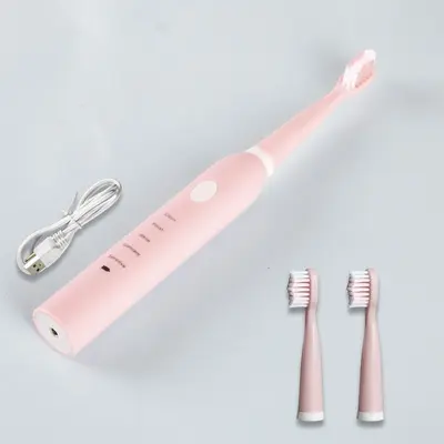 Rechargeable Ultrasonic Waterproof Electric Toothbrush with Soft Bristles, Portable for Ad - 7
