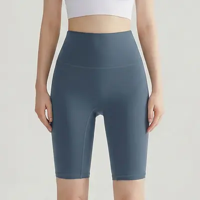 Lulu sıkı yoga şortu, kadın, çıplak his, karın toplayıcı, yüksek bel, kalça kaldırıcı - 11