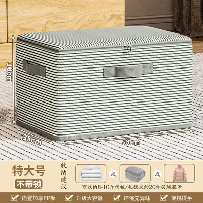 Clothing storage box foldable large capacity with lid - 8
