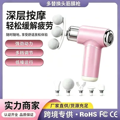 Mini Massage Gun, Multi-Speed, Multi-Head