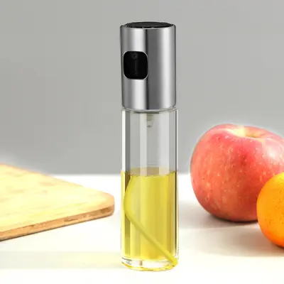 Cam Yağ Şişesi Ev Kullanımı Basınçlı Sprey Kontrollü Yağ Şişesi Mutfak Spray Yağ Şişesi Barbekü Yağ Şişesi Soy Sosu Sirke Baharat Şişesi