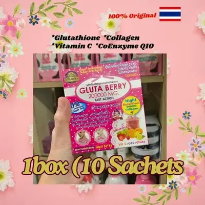 Gluta Berry 200000 mg Çilek Aromalı Kolajen Tozu - 4