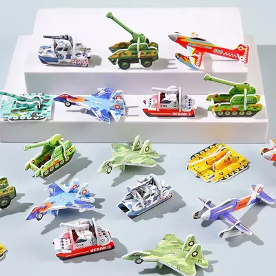 3D Insect Puzzle, Children's Creative DIY Toy with Educational Cards - 12