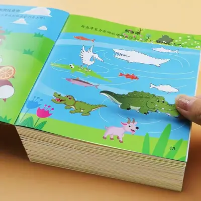 Kinder 3Q Aufkleber-Aktivitätsbuch Lernspielzeug 0-6 Jahre - 3