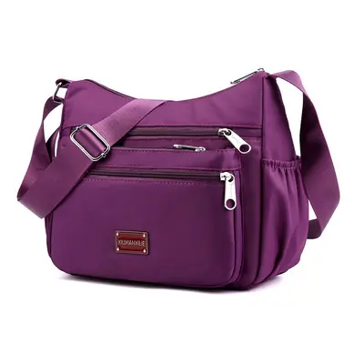 Large Capacity Nylon Crossbody Bag for Women, Multi-Compartment - 9