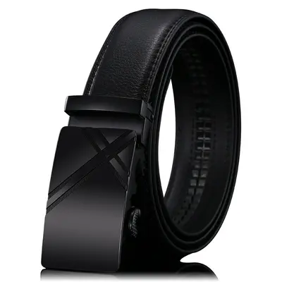 Men's Genuine Leather Automatic Buckle Luxury Belt Wholesale Simple Versatile Denim Belt Manufacturer - 11