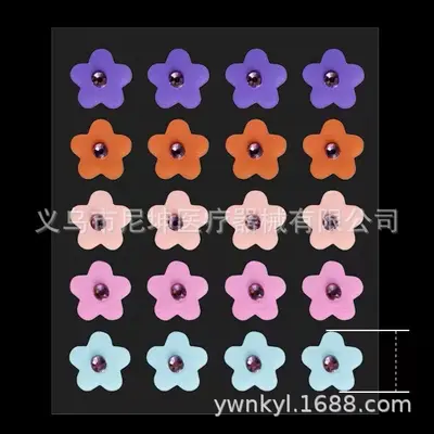 Colorful Rhinestone Hydrocolloid Pimple Patches, Clear - 7