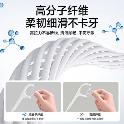 Disposable dental floss picks medical grade