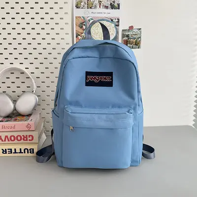 Crossborder Schulrucksack für Schüler und Studenten, Einfarbig, Minimalistisches Design, Leicht und bequem, Lässiger Doppelschulter-Rucksack, Vielseitig kombinierbar, Modisch, Eleganter Rucksack mit hohem Design-Wert - 12