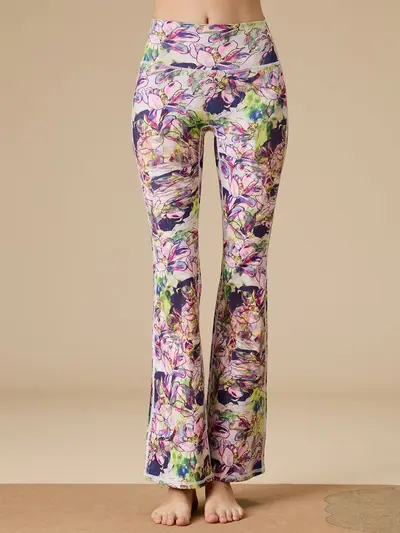 26 Print Yoga Pants Women High Waist Flare