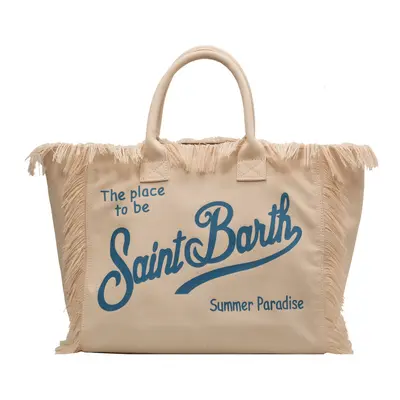 Large Capacity Tasseled Printed Women's Beach Tote Bag - 7