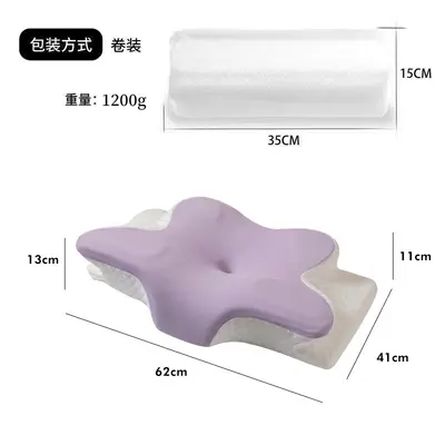 Подушка для шеи Butterfly из memory foam с медленным восстановлением формы - 10