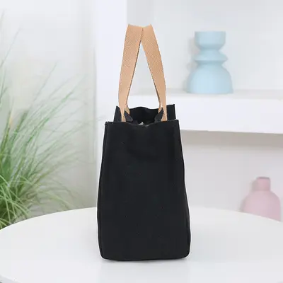 Thickened Oxford Canvas Women's Handbag Lunch Box and Grocery Shopping Bag - 5