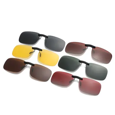 Polarized Clip-On Sunglasses, Lightweight, Fits Prescription Frames - 2