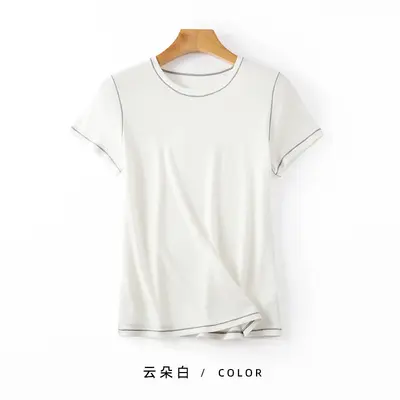 Silk and Lyocell Blend T-Shirt, Antibacterial, Breathable - 7