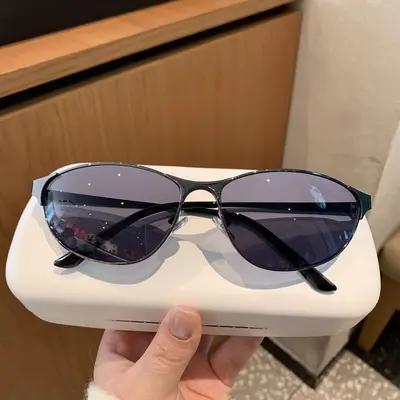 Men's Sunglasses, UV Protection, Unisex Square Frame, for Wide Faces - 9