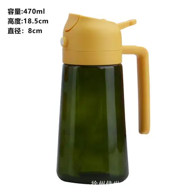 Yağ şişesi toptan sınır ötesi 470ml cam yağ şişesi ev kullanımı için büyük kapasiteli sprey ve dökme entegre yağ şişesi damlatmayan sprey ve dökme çift kullanımlı. - 9