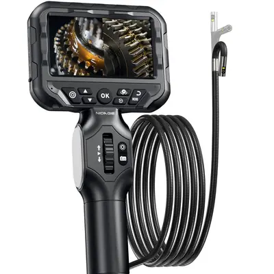 4.3 inch Screen Dual Lens 360° Rotating Endoscope HD Camera Car Inspection Pipeline Visual Camera