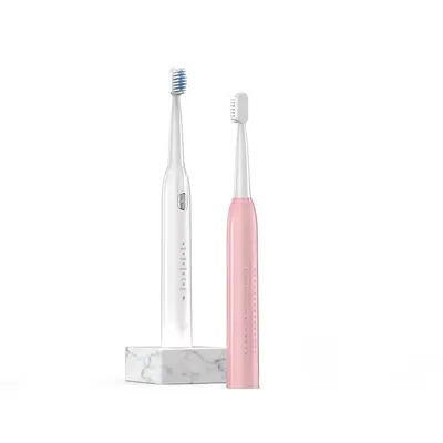 Electric toothbrush, adults, rechargeable, soft bristles, couples set - 6