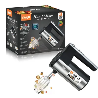 EU/US Standard 5-Speed Electric Hand Mixer Household High-Power Egg Beater Dough Mixer Baking Blender