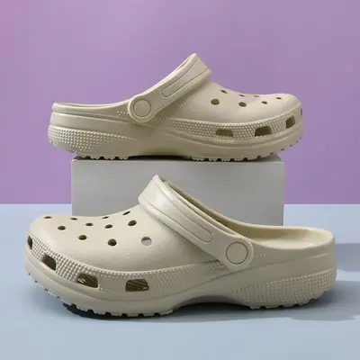 Cross Hole Shoes Flat Beach Sandals Star Classic Style Men's Women's Non-Slip Slides Raptor