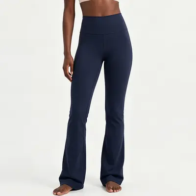 Women's Super High-Waist Flared Yoga Pants, Butt-Lifting, Breathable, 30" - 10