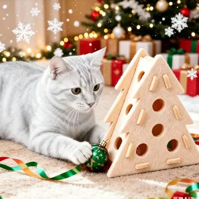 Moving Cat Toy Ball with Bell, Hollow Self-Play Interactive Design - 5