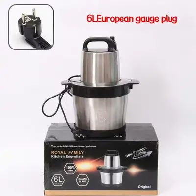 Grenzüberschreitende multifunktionale Edelstahl-Gemüsefüllmaschine Fufumachine 6L Küchenmaschine Fleischwolf Babykostmaschine Hackfleischwolf - 9
