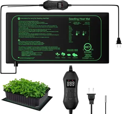 Digital Display Temperature-Controlled Seedling Heat Mat 10x20.75 inch - 6