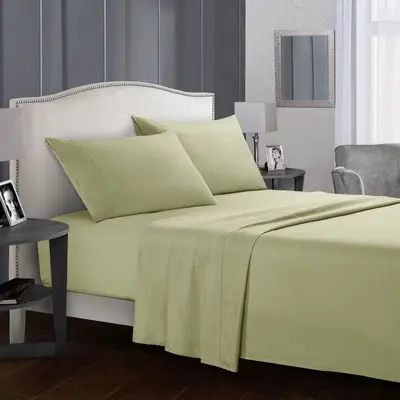 Weiou cross-border home textile Amazon eBay sheets and fitted sheets export plain printed four-piece sheet set - 9