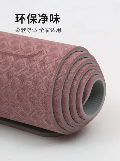 Erweiterter TPE Yoga Matte Hersteller verdickte rutschfeste Fitness Matte schalldichte Springseilmatte Bodenmatte Heim Tanzmatte Großhandel - 2