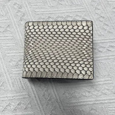 Men's Short Wallet, Genuine Snakeskin, Multi-Card Slots - 7