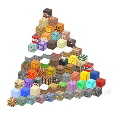 Minecraft Manyetik Bloklar Komple Set Rol Yapma Oyuncakları Mıknatıs Mini Dünya Manyetik Yapı Taşları.