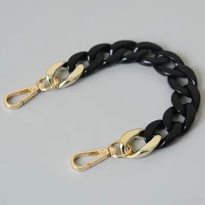 Colorful Herringbone Acrylic Resin Phone Chain, Detachable Bag Decorative Chain - 13