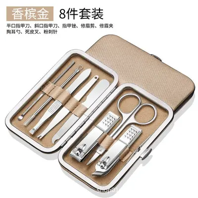 Stainless steel manicure set, 19 pieces, nail clippers and pedicure tools - 12