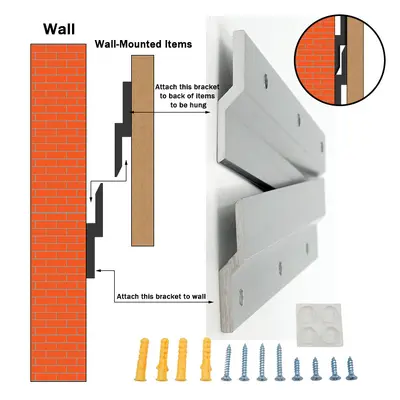 Aluminum Alloy Z-Shaped Hanging Bracket for Aluminum Profile Shelves
