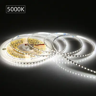 LED-Streifenlicht selbstklebend 24V hohe Helligkeit Niedrigvoltage Umgebung Vollspektrum 120 LEDs 8mm 2835 linearer Lichtstreifen Großhandel - 12