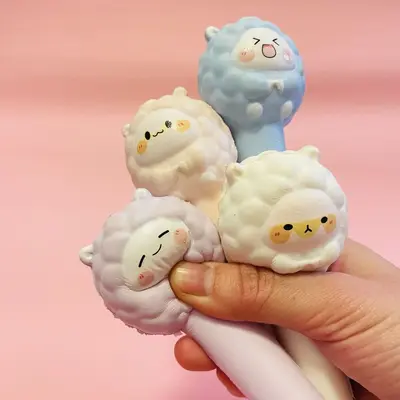 Sheep-Shaped Slow Rebound Stress Relief Gel Pen