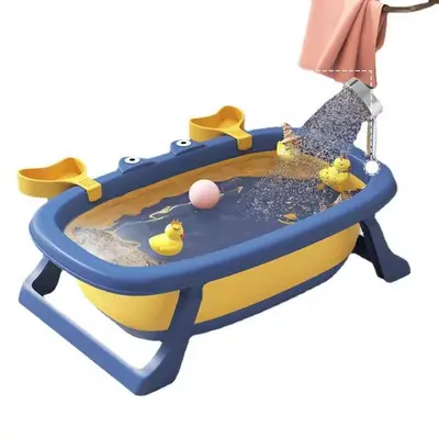 Newborn Baby Bath Tub with Raised Bottom Support, Extra Large - 6
