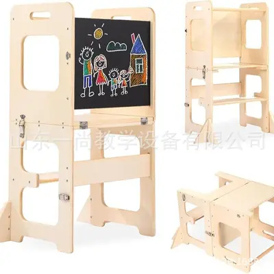 Montessori Learning Tower for Kids, Kitchen and Sink Step Stool - 2