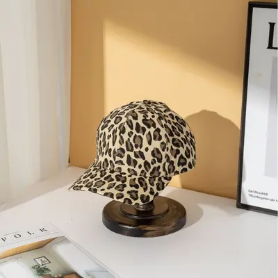 Leopardenmuster Damen Baseballcap, atmungsaktiv, Retro Y2K Stil