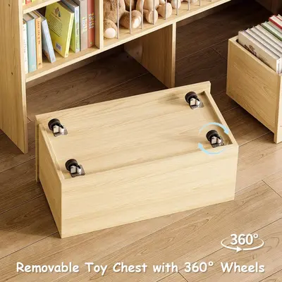 New Solid Wood Toy Rack Kindergarten Toy Storage Shelf Multi-Layer Montessori Bookshelf Children's Toy Organizer