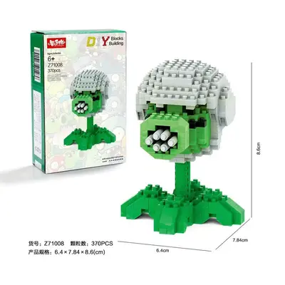 Plants vs. Zombies Bausteine-Set mit fleischfressender Pflanze und Zombie-Figur - 9